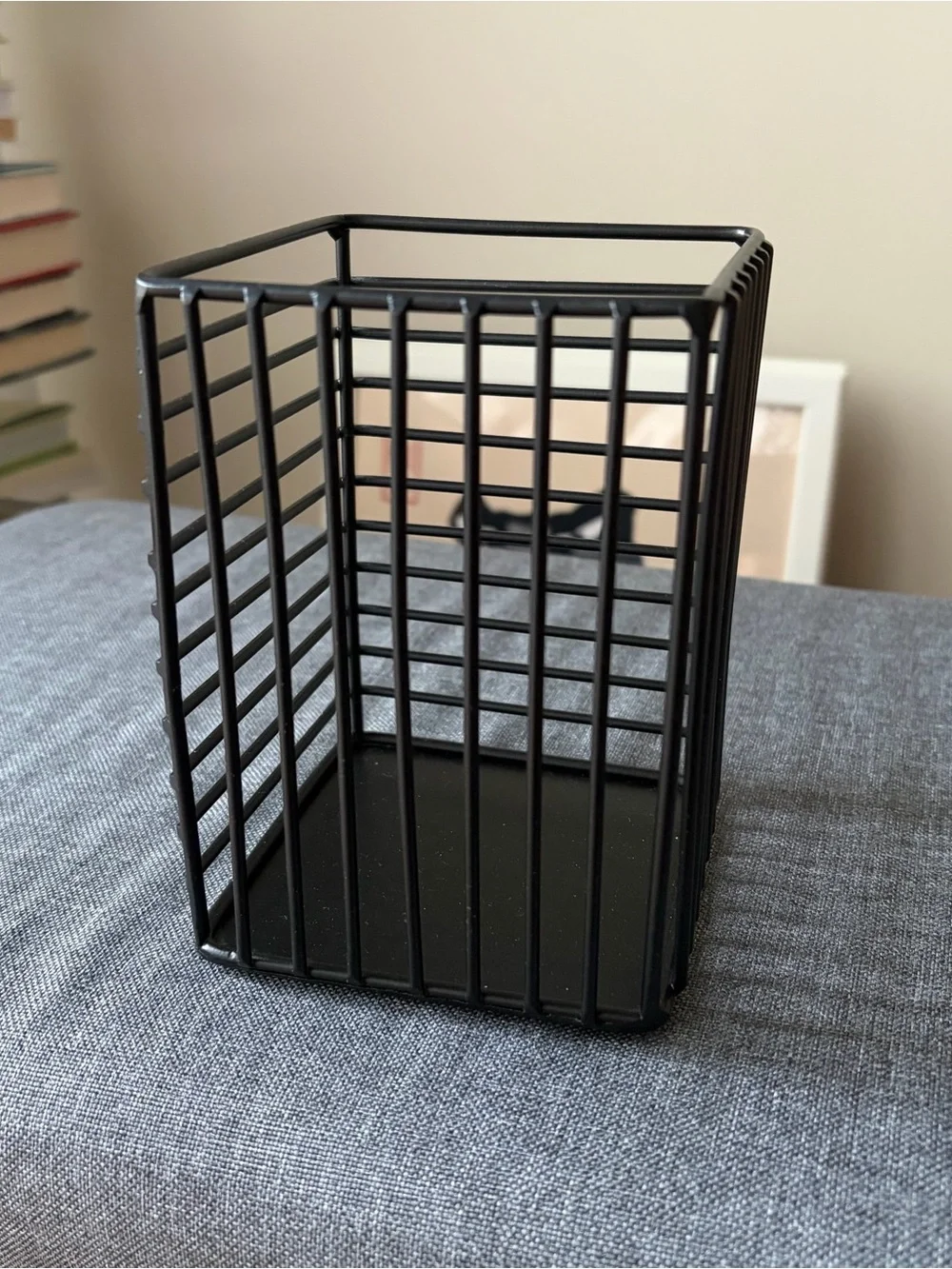 H&M Home Black Metal Wire Basket